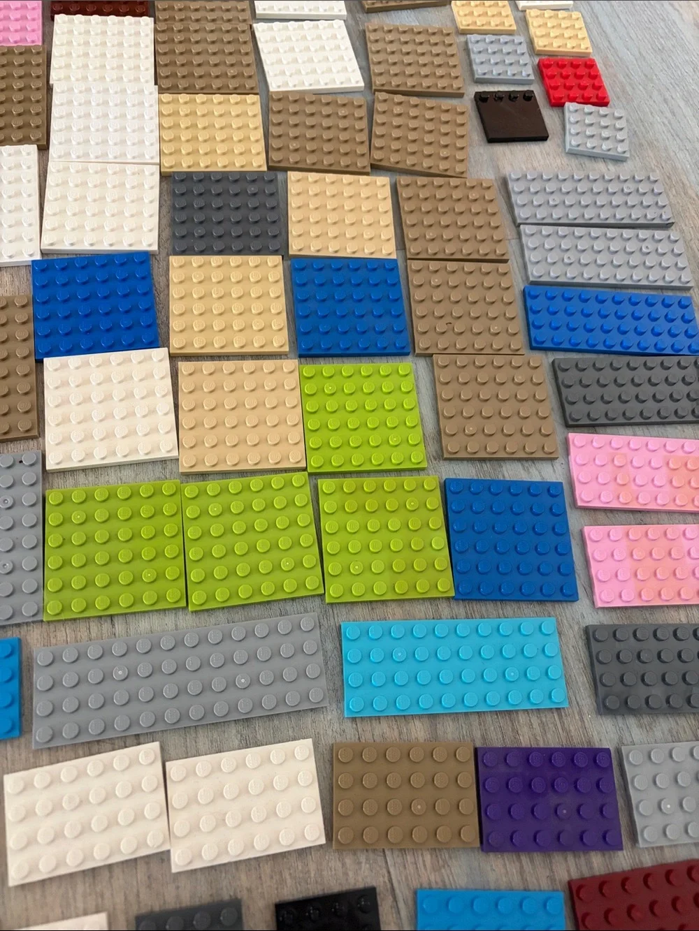 LEGO Baseplate Bulk Lot Various Colors Sizes 4x8 8x8 4x10 6x6 4x6 etc 150pieces